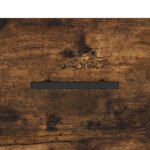 vidaXL Table de chevet chêne fumé 40x40x66 cm bois d'ingénierie