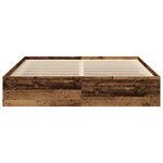 vidaXL Cadre de lit sans matelas vieux bois 180x200 cm bois ingénierie