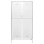 vidaXL Garde-robe Blanc 90x50x180 cm Acier