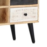 vidaXL Meuble TV 115x30x47 cm Bois massif de manguier
