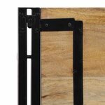 vidaXL Tête de lit 100 cm bois massif manguier et fer