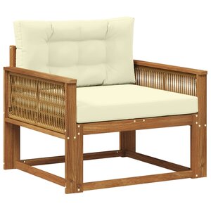 vidaXL Sofa de milieu extérieur Bois d'Acacia Massif Naturel