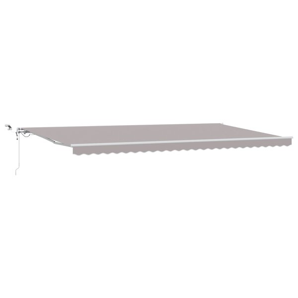 Store rétractable automatique vidaXL avec LED Gris clair 600x350 cm