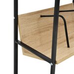 vidaXL Bibliothèque 2 niveaux noir chêne 52x28x59 cm bois d'ingénierie