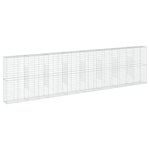 vidaXL Panier gabion avec couvercle 800x50x200 cm fer galvanisé