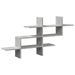vidaXL Étagère murale gris béton 124 5x18x60 5 cm bois d'ingénierie