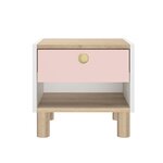 Chevet 1 tiroir 1 niche rose