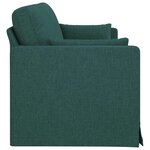 vidaXL Canapé Vert foncé 198 x 78 x 80 cm tissu