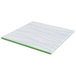 vidaXL Coussins de Matelas Blanc et vert 200 x 200 cm