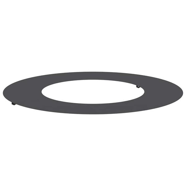 vidaXL Anneau Arbre Plat Noir Ø40/70 cm en Acier