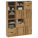 vidaXL Armoires latérales 6 Pièces ODDA 40x24x79 cm bois massif pin