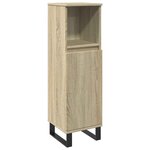 vidaXL Ensemble de meubles de salle de bain 3 Pièces chêne sonoma