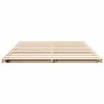 vidaXL Cadre de lit surélevé Marron 140 x 220 cm Bois massif en pin
