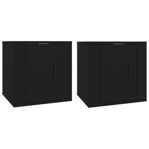 vidaXL Meubles TV muraux 2 Pièces Noir 40x34 5x40 cm