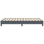 vidaXL Cadre de lit sans matelas gris foncé 120x210 cm velours