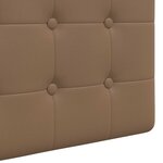 vidaXL Tête de lit suspendue Avec lumière LED Cappuccino Simili cuir
