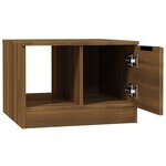 vidaXL Table basse Chêne marron 50x50x36 cm Bois d'ingénierie