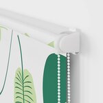 vidaXL Store enrouleur de douche avec cassette largeur du tissu 116 cm