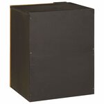vidaXL Cabinet de salle de bain avec porte Noir et or 38 x 33 x 48 cm
