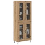 vidaXL Haut Armoire Chêne artisanal 69 5 x 34 x 180 cm
