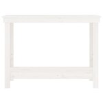 vidaXL Banc de travail Blanc 110x50x80 cm Bois de pin massif