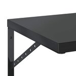 vidaXL Étagères murales 2 Pièces 100x40 cm noir acier inoxydable