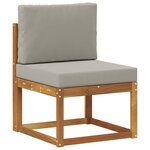 vidaXL Ensemble de canapés d'extérieur 8 pc Gris Naturel et Clair