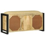 vidaXL Banc 100x35x50 cm Bois massif Bois de manguier brut
