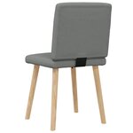 vidaXL Chaises à manger lot de 2 gris foncé tissu