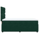 vidaXL Sommier à lattes de lit et matelas Vert foncé 80x200 cm Velours
