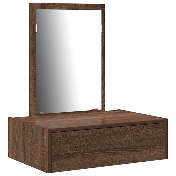 vidaXL Table de Toilette Marron 60 x 40 x 70 cm Bois d'ingénierie