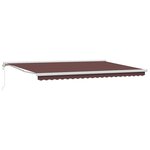 vidaXL Auvent rétractable automatique marron 500x300 cm