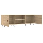 vidaXL Meuble TV chêne sonoma 150x30x50 cm bois d'ingénierie