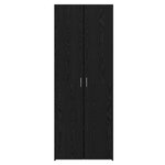vidaXL Haut Armoire 2 Pièces Chêne noir 70 x 42 5 x 185 cm