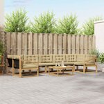 vidaXL Ensemble de canapés d'extérieur 8 pc Blanc et Beige