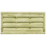 vidaXL Portillons 2 Pièces Bois de pin imprégné 150x75 cm Vert