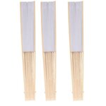 3 éventails en papier à customiser 21 cm