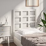 vidaXL Tête de lit Blanc 80 5x4x100 cm Bois massif de pin