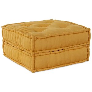 vidaXL Pouf modulaire jaune 70x70x36 tissu