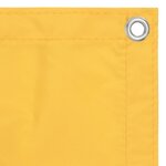 vidaXL Écran de balcon Jaune 90x600 cm Tissu Oxford