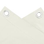 vidaXL Écran d'intimité de balcon blanc 400x90 cm PVC