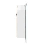 vidaXL Armoire salle de bain à miroir LED Blanc 60x12x45 cm Acrylique