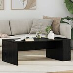 vidaXL Table basse Chêne noir 95 x 50 x 34 cm Bois d'ingénierie
