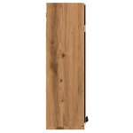 vidaXL Armoire à miroir de salle de bain chêne artisanal 64x20x66 5 cm