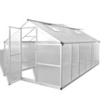 vidaXL Serre renforcée en aluminium avec cadre de base 9 025 m²