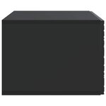 vidaXL Meuble TV mural 78 5 x 41 x 30 cm Noir Bois d'ingénierie