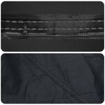 vidaXL Housse de Table Uni Noir 122 x 72 x 15 cm tissu