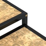vidaXL Tables à thé 2 Pièces MDF Noir et jaune