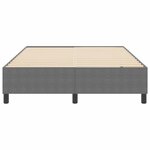 vidaXL Cadre de lit plateforme Gris clair 140 x 190 cm tissu