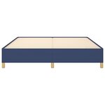 vidaXL Cadre de lit Bleu 160x200 cm Tissu